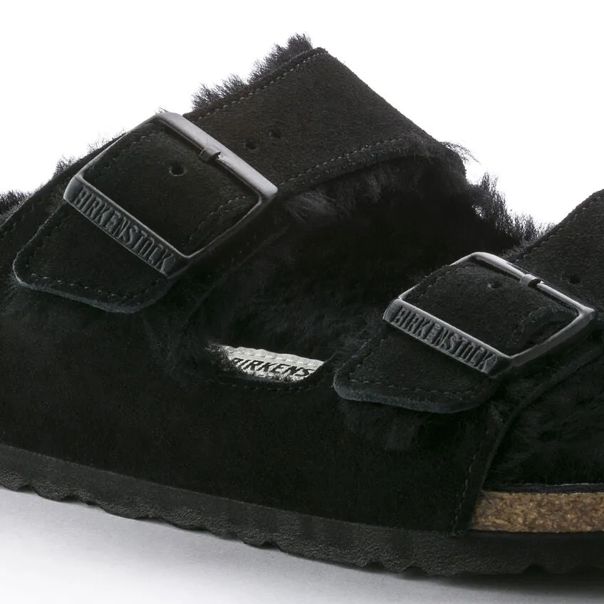 Birkenstock Arizona Shearling Sandal - Black
