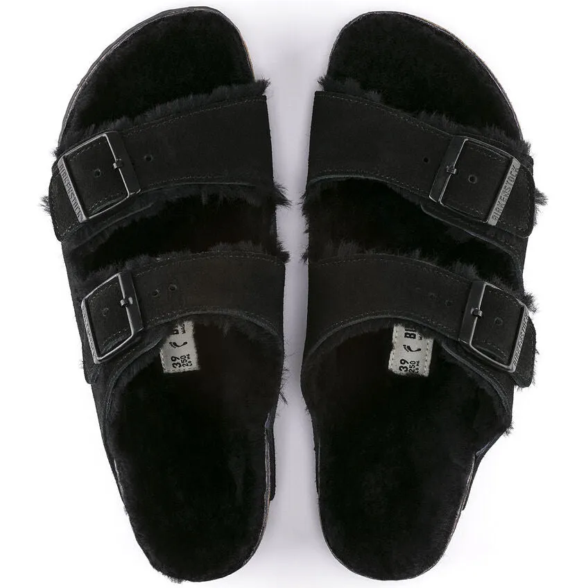 Birkenstock Arizona Shearling Sandal - Black