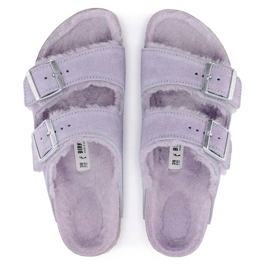 Birkenstock Arizona Shearling Sandal - Purple Fog