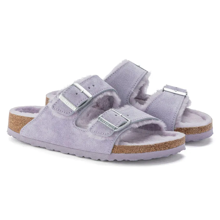 Birkenstock Arizona Shearling Sandal - Purple Fog