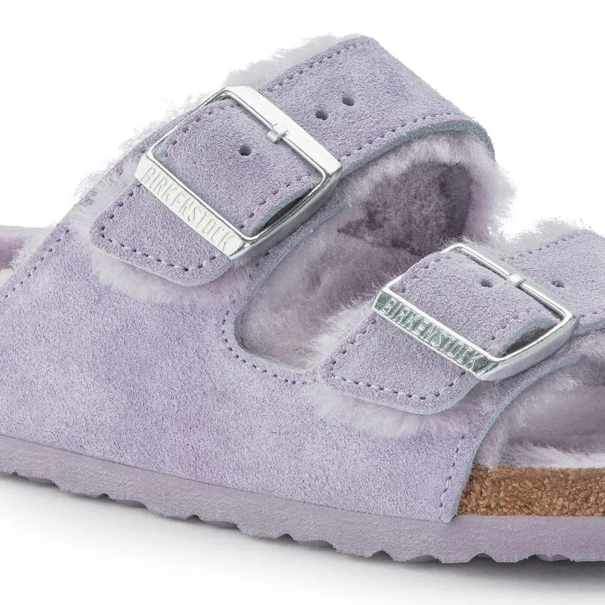 Birkenstock Arizona Shearling Sandal - Purple Fog