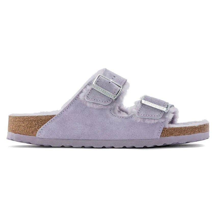Birkenstock Arizona Shearling Sandal - Purple Fog