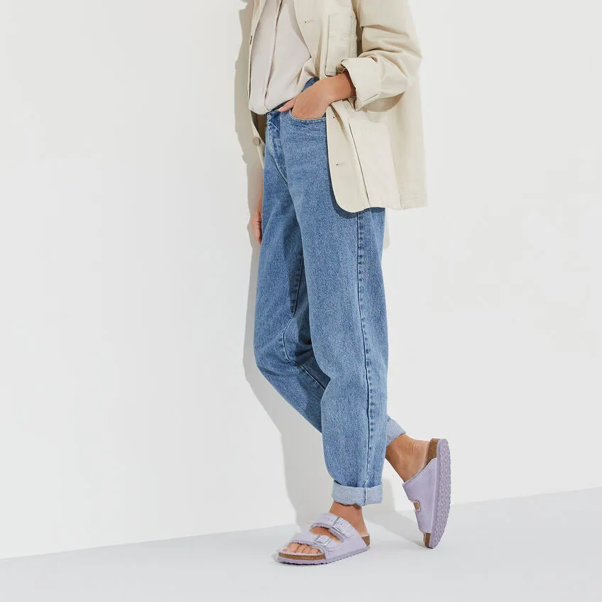 Birkenstock Arizona Shearling Sandal - Purple Fog