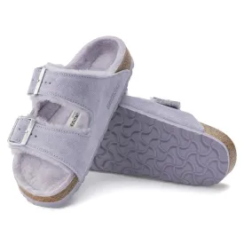 Birkenstock Arizona Shearling Sandal - Purple Fog