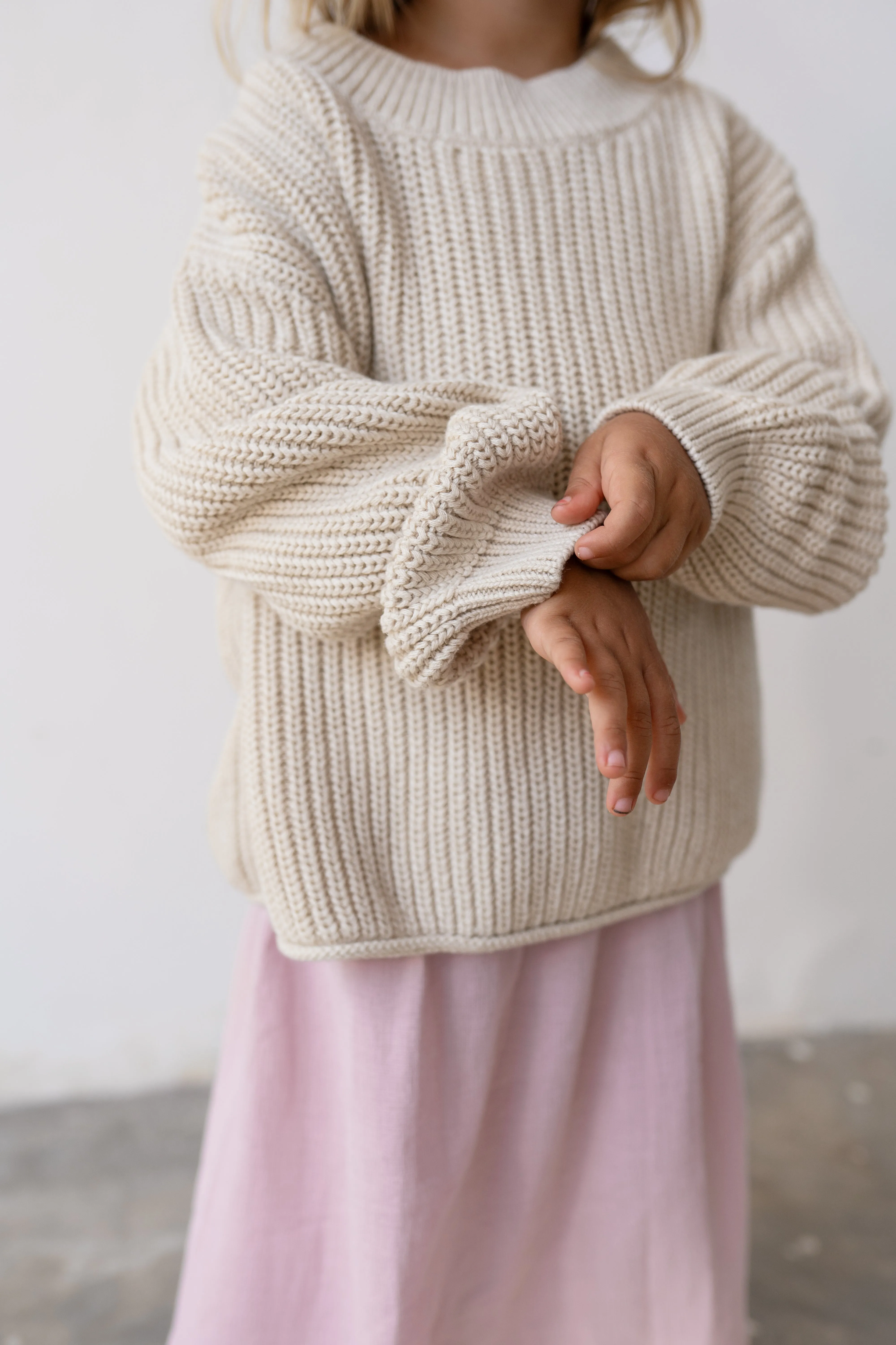 Chunky Knit Jumper // Natural