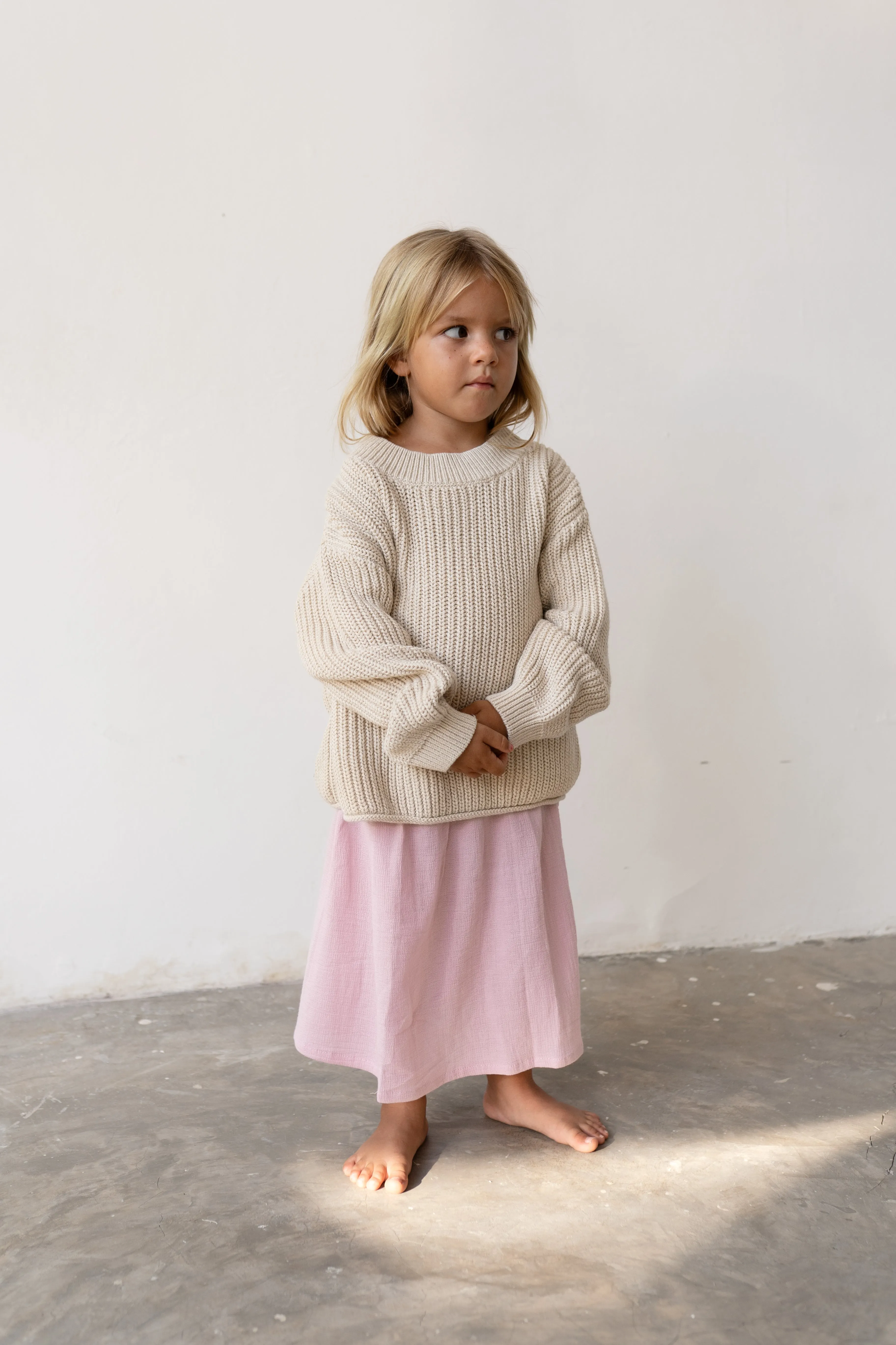 Chunky Knit Jumper // Natural
