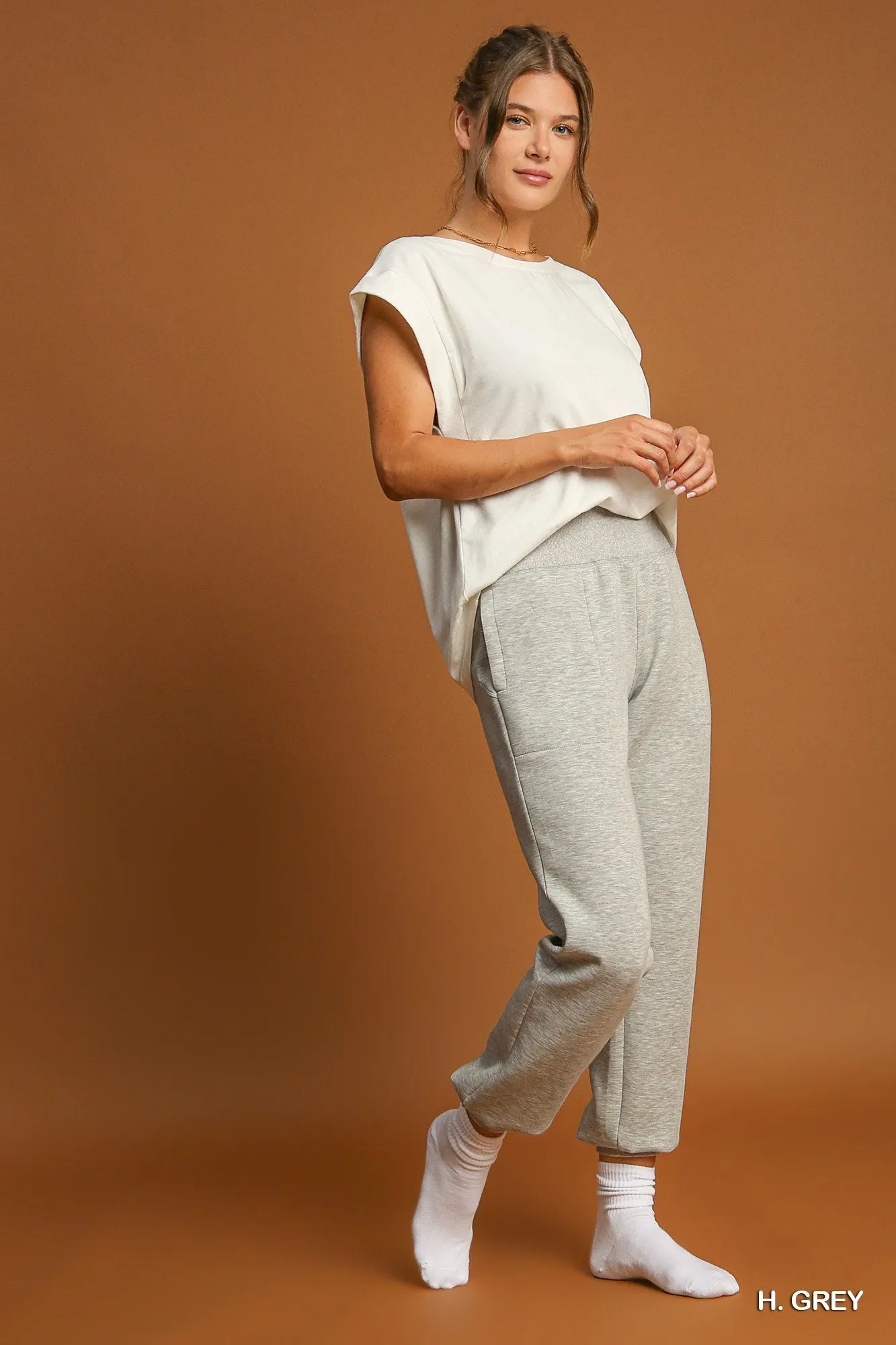 Heather Grey Luxe Joggers