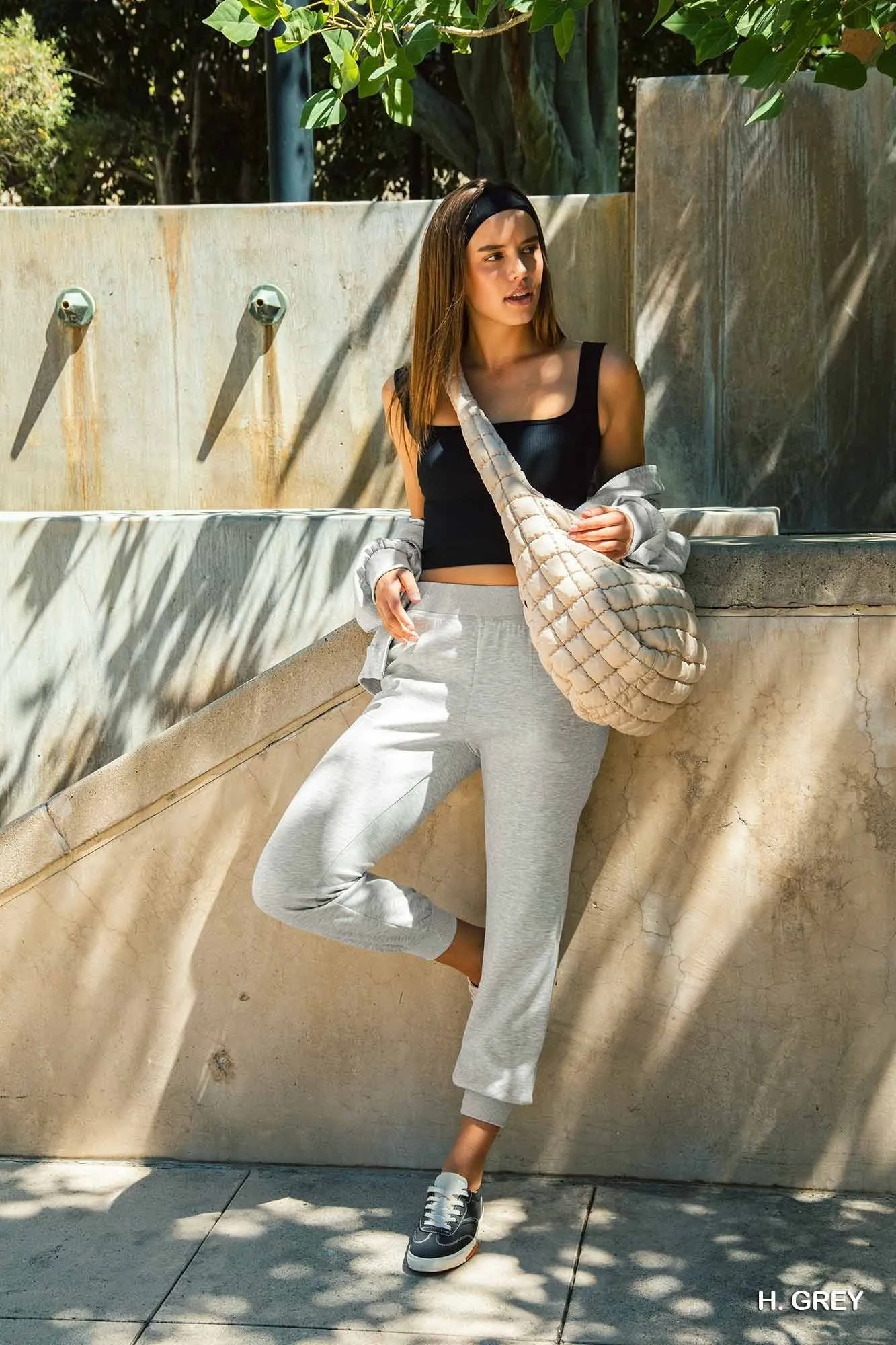 Heather Grey Luxe Joggers