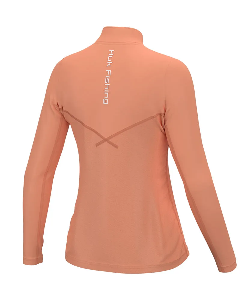 Huk - Women's Icon X Solid Quarter Zip