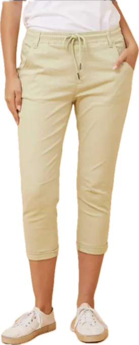 Janja Solid jogger pants - Honeydew