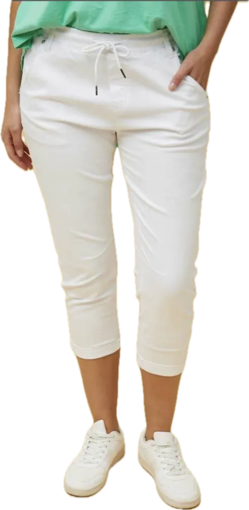 Janja Solid jogger pants - white