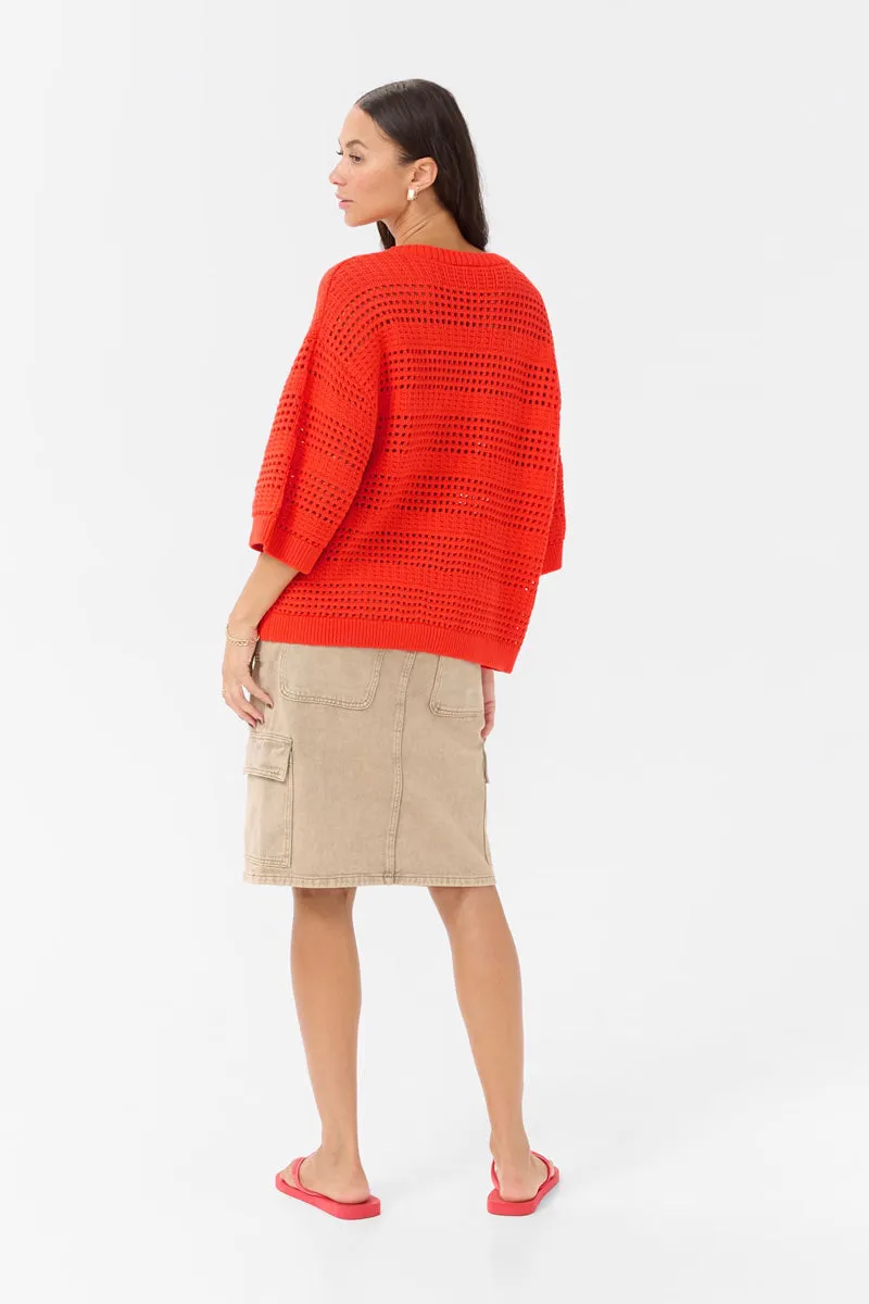 KAFFE KAteresa Knit Pullover Grenadine