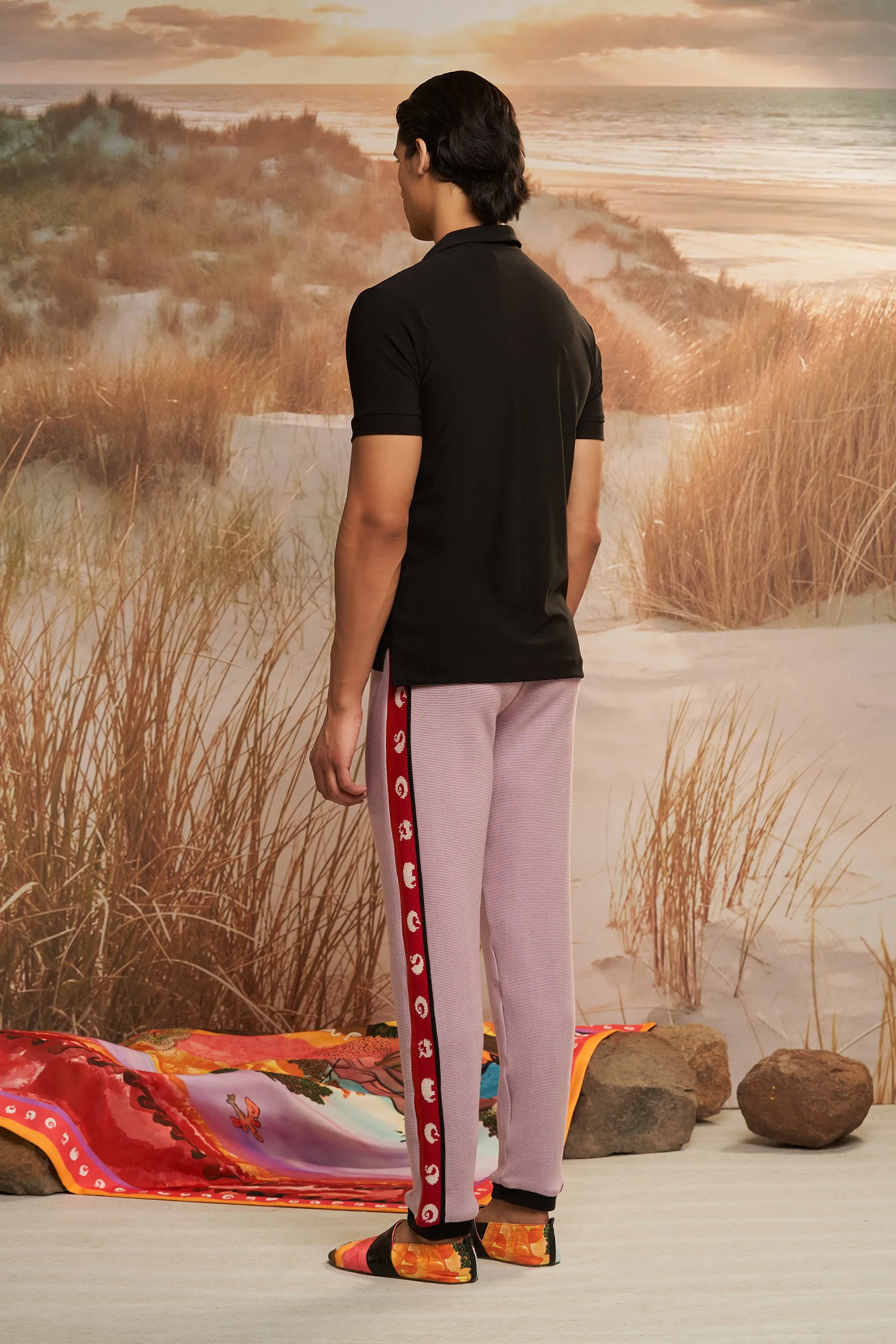 Lavender Iconoband Knit Joggers