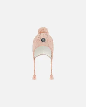 Peruvian Knit Hat Light Pink