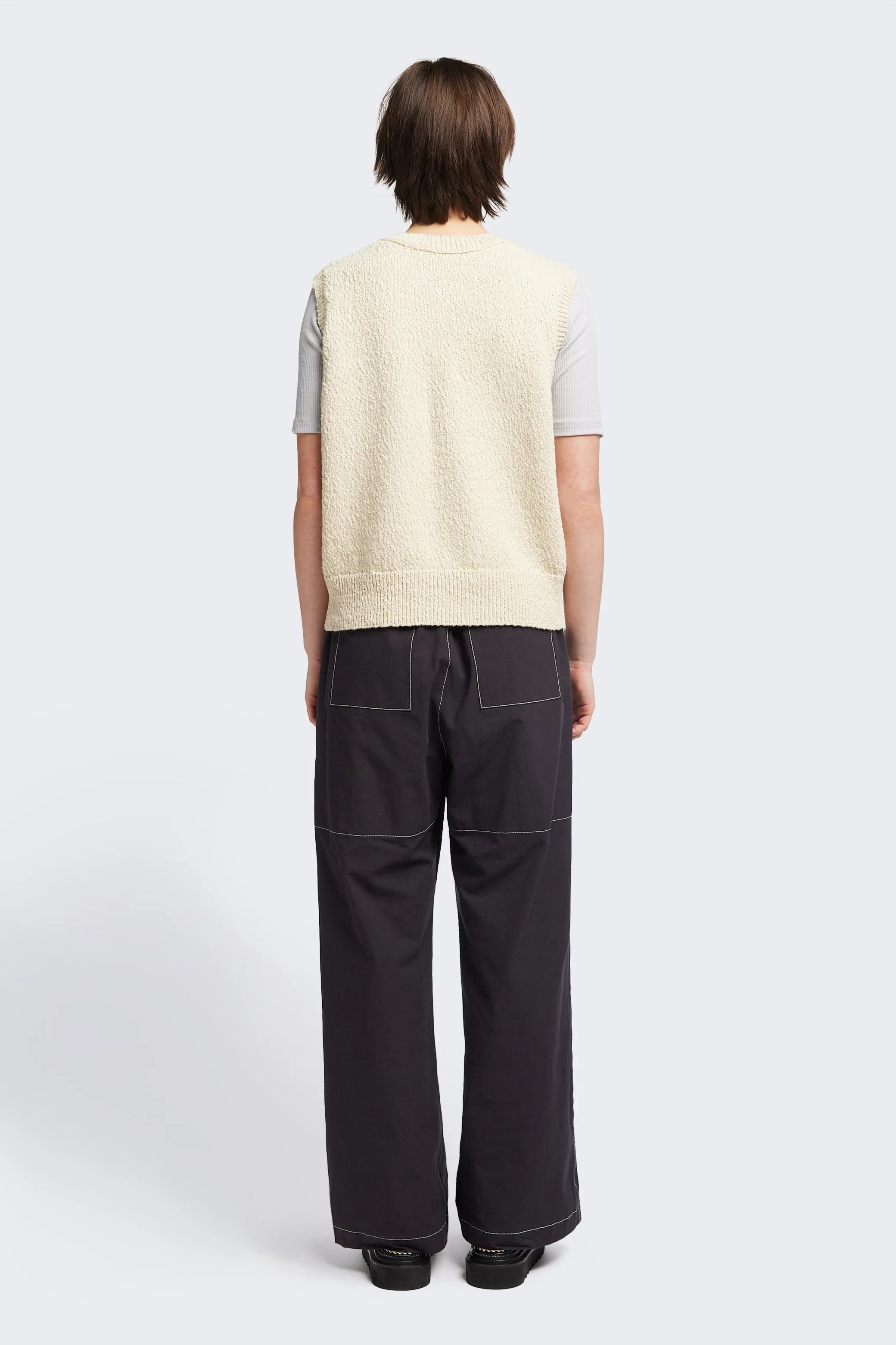 Picknicker Knit Vest - Ecru