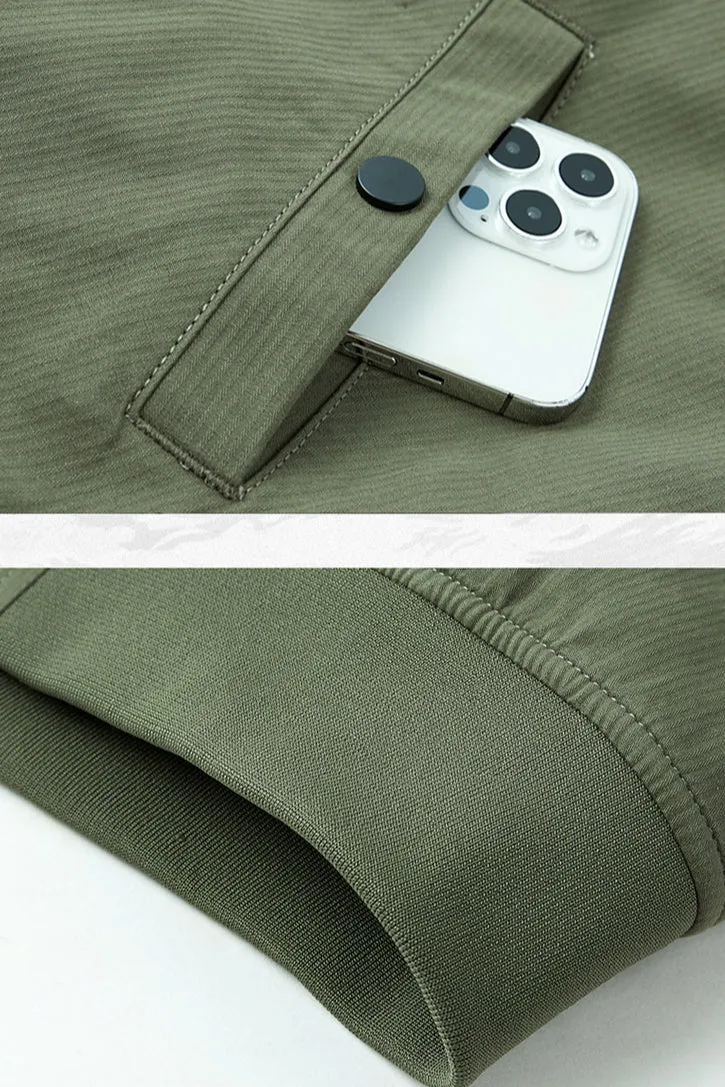 Quilted Lining Insulated Hooded Canvas Jacket