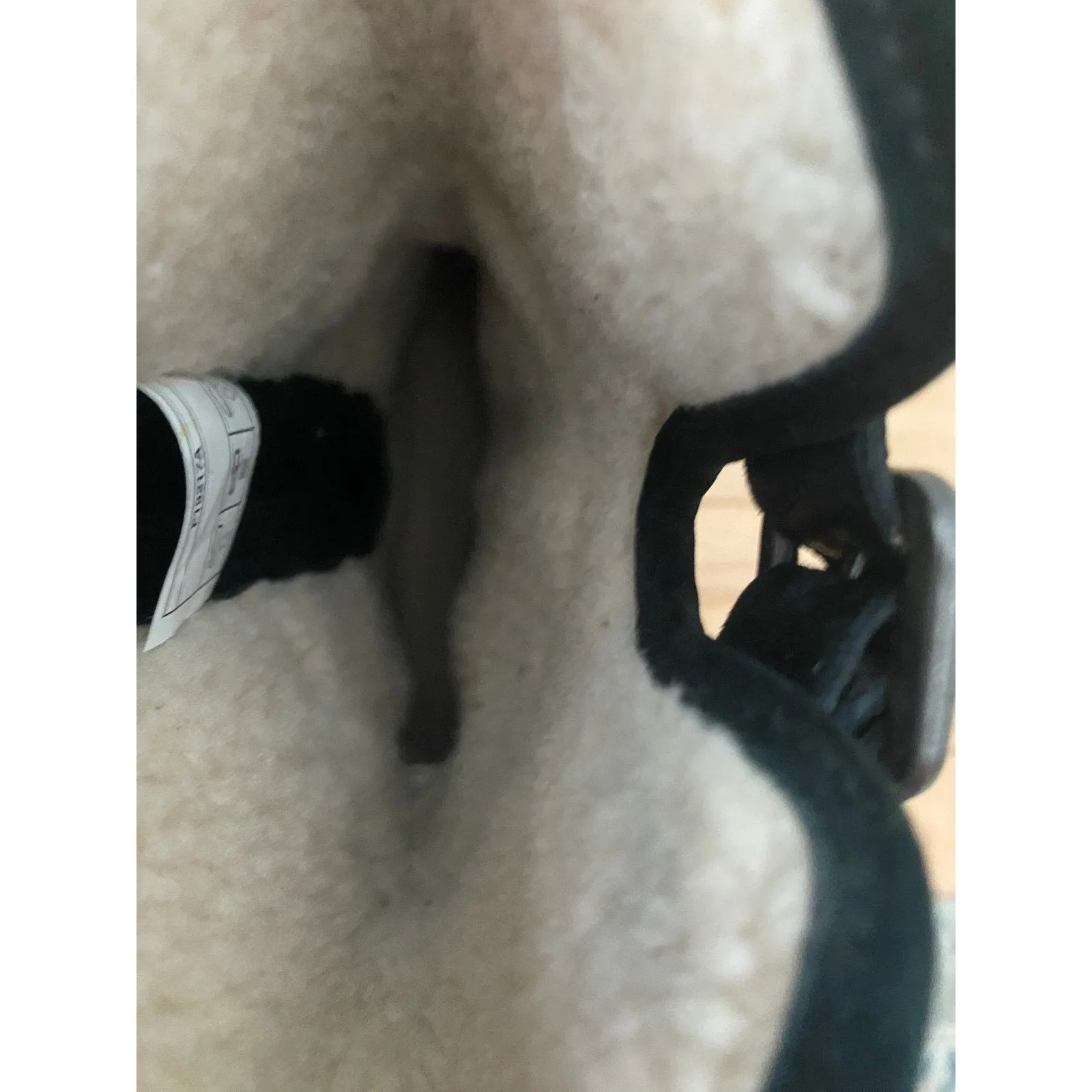 Ugg Chaney Black Suede Shearling Lined Boots Size 8